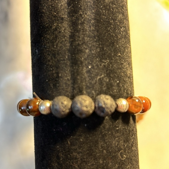 2/$15 Tigers Eye and Natural Stone Beaded Bracelet - Picture 6 of 6